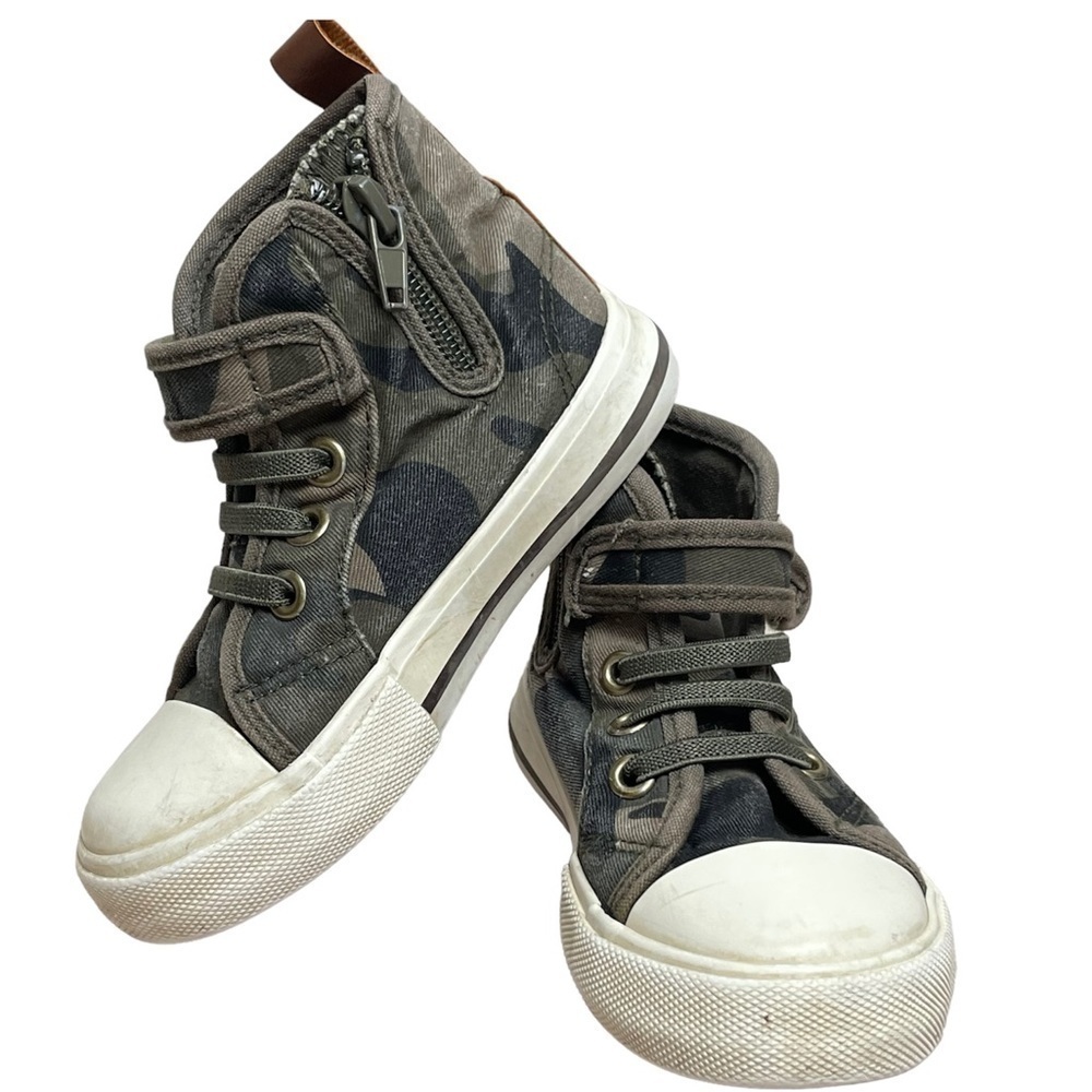 Joe Fresh Hi-Top Green Camo Unisex Sz 8